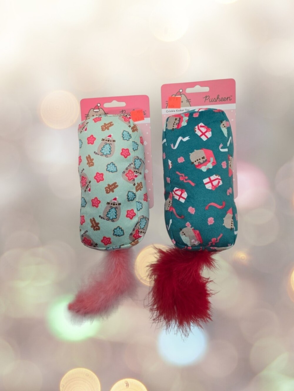 Pusheen Holiday Crinkle Kicker Cat Toys Set – Christmas Collection New